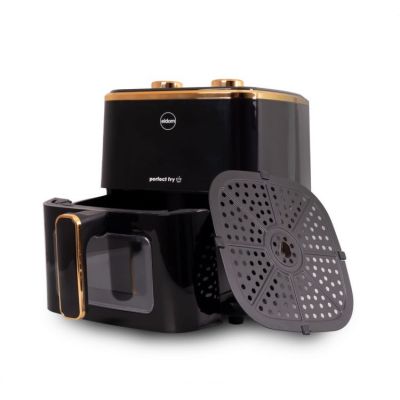 5. ELDOM FAT-FREE FRYER FR500 5.5 L 1200W GLASS CONTAINER, GRID, SILICONE PAD, 8 PROGRAMS, TEMPERATURE CONTROL.