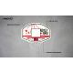 3. Avento Waterproof Wall-Mounted Basketball Backboard with Hoop, 90 x 60 cm – 47RB-WHT