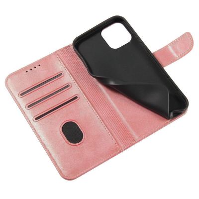 7. Magnet Case elegant case cover with a flap and stand function for Samsung Galaxy A73 pink