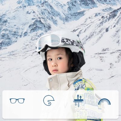 7. Qunature Panda Ski Goggles for Kids - Black/White