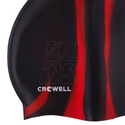 2. Crowell Multi-Flame-01 silicone swimming cap