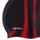 2. Crowell Multi-Flame-01 silicone swimming cap