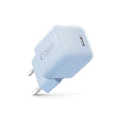 2. Tech-Protect NCM25 USB-C PD 25W Wall Charger - Blue