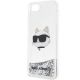 6. Karl Lagerfeld KLHCI8LNHCCS iPhone 7/8/ SE 2020/2022 silver/silver hardcase Glitter Choupette Head