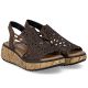 4. Rieker V1765-24 women's brown wedge sandals