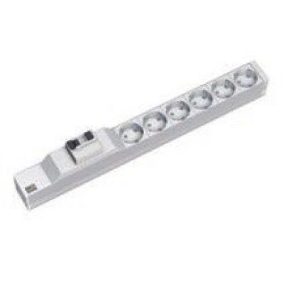 Bachmann 333.411 PDU 6-way power distribution unit 1U Gray, Silver