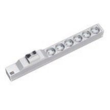 Bachmann 333.411 PDU 6-way power distribution unit 1U Gray, Silver