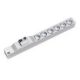 Bachmann 333.411 PDU 6-way power distribution unit 1U Gray, Silver