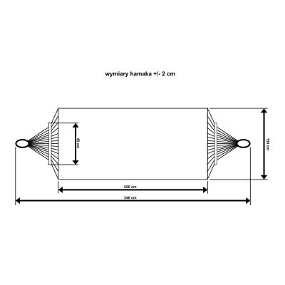 23. GARDEN HAMMOCK 2-PERSON LUXE XXL 250x150CM WITH SPREADER BAR AND COVER GRAY 1031170