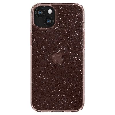 6. Spigen Liquid Crystal Glitter iPhone 15 Plus Case - Pink/Clear