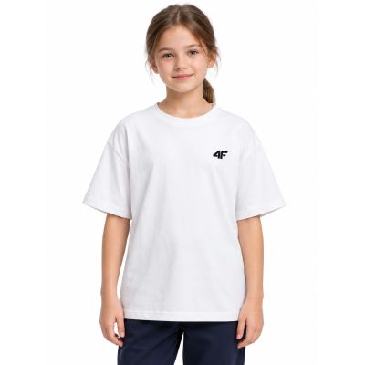 3. Girls' cotton T-shirt 4F 4FJWMM00TTSHF3601-10S