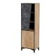 2D OVO shelf 50x38xH182.5 oak/concrete