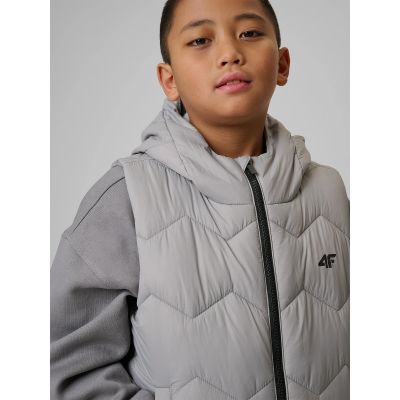 4. Boy's vest with synthetic filling 4F 4FJRSS26TVJAM352-25S
