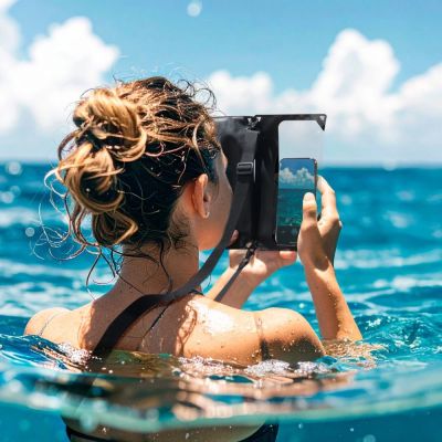 6. Spigen A640 Waterproof Phone Bag - Black