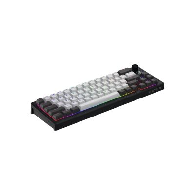 4. HATOR Skyfall Pro Wireless 65 Gaming Keyboard USB + RF Wireless + Bluetooth QWERTY US English Black, Gray