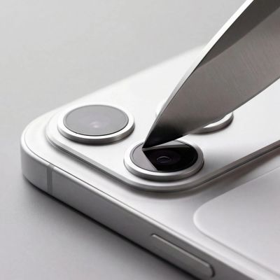 6. Tech-Protect Camfull Fit+ Tempered Glass Camera Screen Protector for iPhone 18 Pro Max - Silver