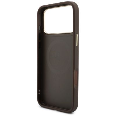 7. Guess 4G Case with MagSafe Wallet for iPhone 18 Pro / 17 Pro – brown