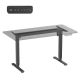 12. ERGO OFFICE ELECTRIC DESK ADJUSTABLE MAX HEIGHT 1160MM, MAX - 80 KG, WITHOUT TABLETOP FOR SITTING AND STANDING WORK, BLACK ER-400 B