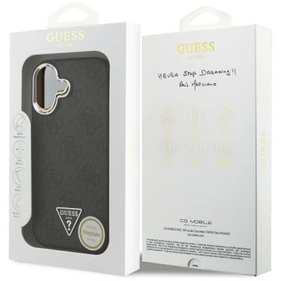 8. Guess 4G Triangle Logo MagSafe case for iPhone 17 - black