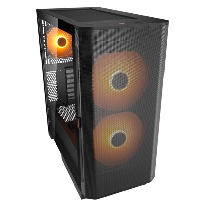 COUGAR CGR-5YA6B-RGB Midi Tower PC Case, Black