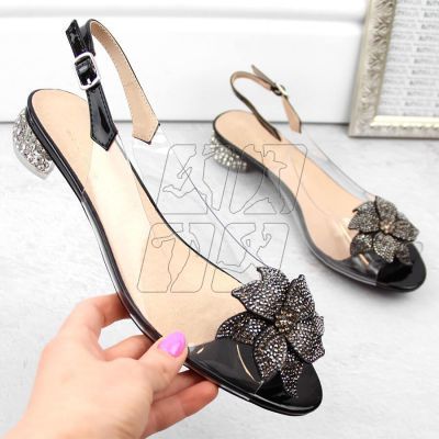 5. Transparent S.Barski W OLI248A black sandals