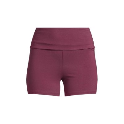 CASALL Sublime Folded Hotpants Women's Training Leggings Burgundy