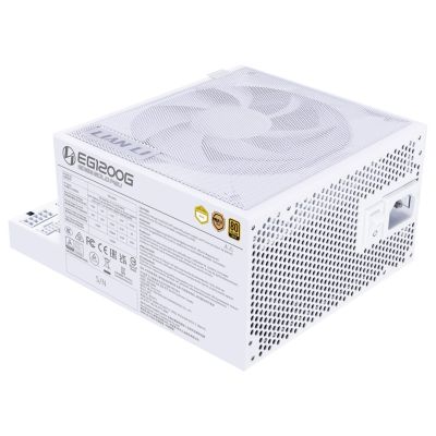 7. Lian Li EDGE GOLD 1200 80 PLUS Gold Netzteil, PCIe 5.1, ATX 3.1 - 1.200 Watt, weiß, incl. USB-Hub