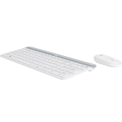 2. Logitech MK470 Keyboard Mouse Included Universal RF Wireless QWERTZ German White