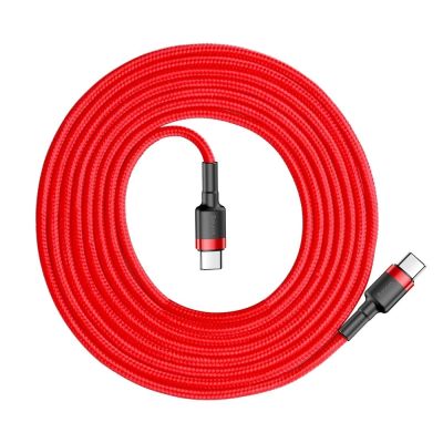 2. Baseus CATKLF-H09 USB-C - USB-C PD QC cable 60W 3A 480Mb/s 2m - red