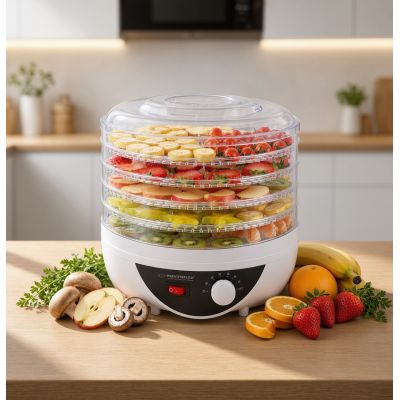 21. Esperanza Chanterelle EKD002 mushroom, vegetable and fruit dehydrator (250W; white)