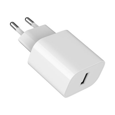 5. GEMBIRD UNIVERSAL USB-A WALL CHARGER, WHITE