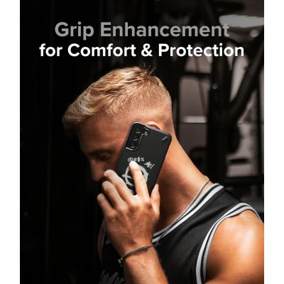 4. Ringke Onyx Design Durable Cover Case for Samsung Galaxy S22 + (S22 Plus) black (X) ()