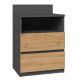 3. M1 bedside table 40x32xH59 anthracite/artisan