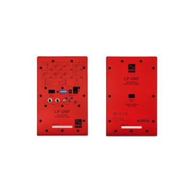 10. KALI AUDIOLP-UNF-R - Pair of Bluetooth monitor speakers. Multimedia speakers, red.