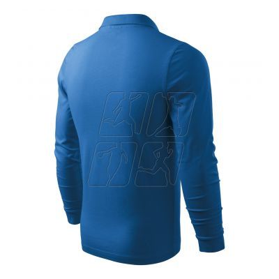 3. Malfini Single J polo shirt. LS M MLI-21114 azure