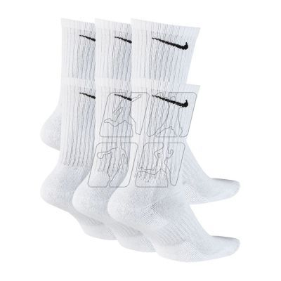 6. Nike Everyday Cushion Crew 6Pak SX7666-100 socks