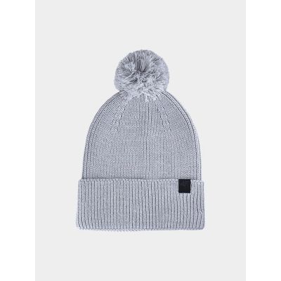 Unisex winter hat with pompom 4F 4FWAW24ACAPU472-27S