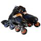 5. NH18190A 4-in-1 BRAVE BLUE-ORANGE ROLLER SKATES SIZE S (29-33) WITH NILS EXTREME HOCKEY BOARD