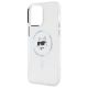 6. Karl Lagerfeld IML Metal Choupette Head MagSafe iPhone 13 Pro Case - White