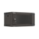 15. Wall-mounted rack installation cabinet 19" 4U 540x350 black glass door LANBERG (flat pack)