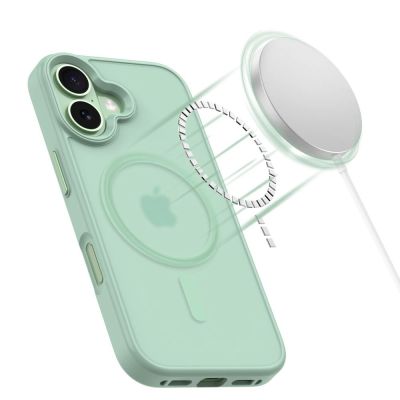 4. Tech-Protect MagMat MagSafe Case for iPhone 17 - Transparent Green