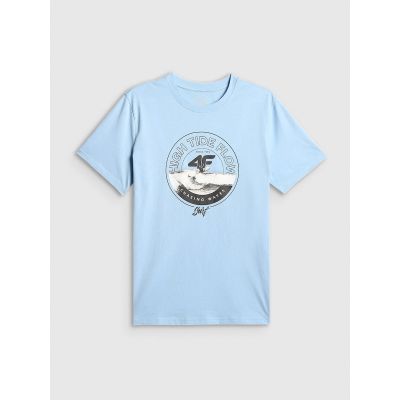 6. Men's regular printed T-shirt 4F 4FRSS26TTSHM4298-34S