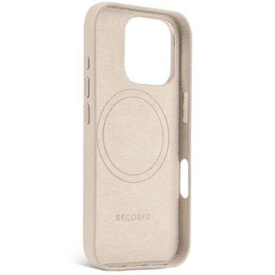 3. Decoded Leather Backcover MagSafe case for iPhone 16 - beige
