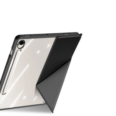 6. Dux Ducis Magi Case with Stylus Holder for Samsung Galaxy Tab S10 FE/S9/S9 FE - Black