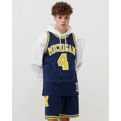 3. Mitchell &amp; Ness NCAA Swingman Road Jersey Michigan1991 Chris Webber SMJY4437-UMI91CWEASBL