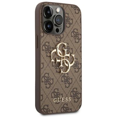 4. Guess GUHCP14X4GMGBR iPhone 14 Pro Max 6,7" brązowy/brown hardcase 4G Big Metal Logo