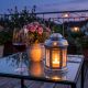 5. TEA LIGHT LANTERN CANDLE HOLDER 15CM SILVER