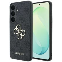 Guess Embossed 4G Ring Classic Logo MagSafe Case for Samsung Galaxy S26 FE - Black
