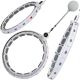 26. HULA HOP WITH MASSAGER, WEIGHT AND COUNTER, WHITE AND GREY ENERO FIT