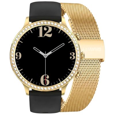 Smartwatch Gravity Gold Strap and Bracelet GT5-1